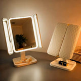 Foldable Dressing LED Makeup Mirror