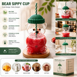 Bear Style Glass Sipper