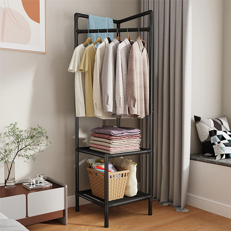 2 Layer Corner Clothes Rack