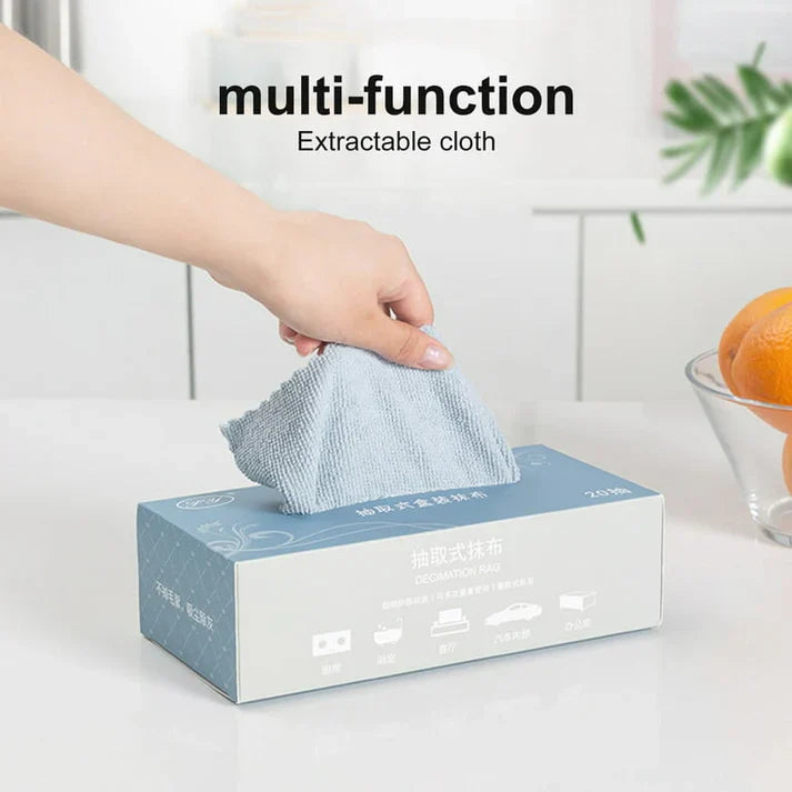 Reusable Microfiber Cleaning Cloths Box (20 pieces per box)