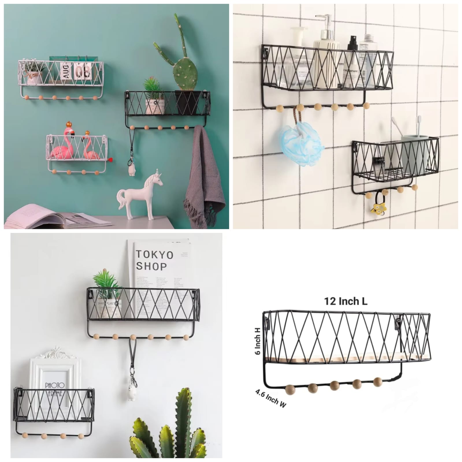 Criss Cross Wall Shelf