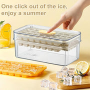 Ice Tray with Lid Bin for Freezer