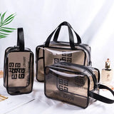 Transparent Travel Cosmetic Bag – Pack of 3