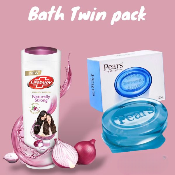 Lifebuoy Shampoo &amp; Pears Soap - Bath Twin Pack Cleanse and Nourish 170ml