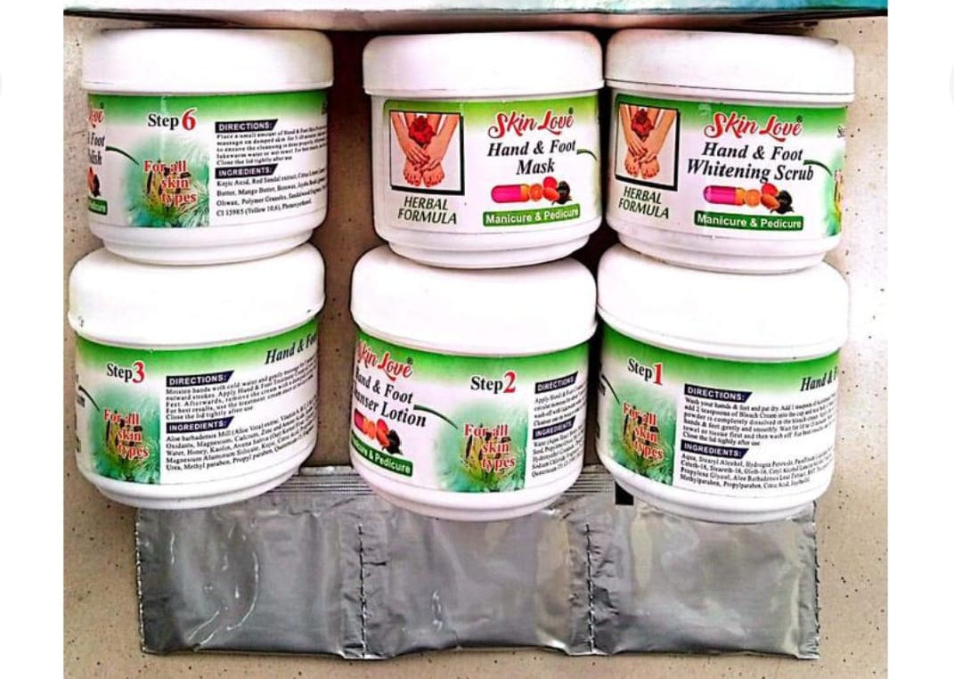 6 step Manicure &amp; pedicure Cream SPA kit