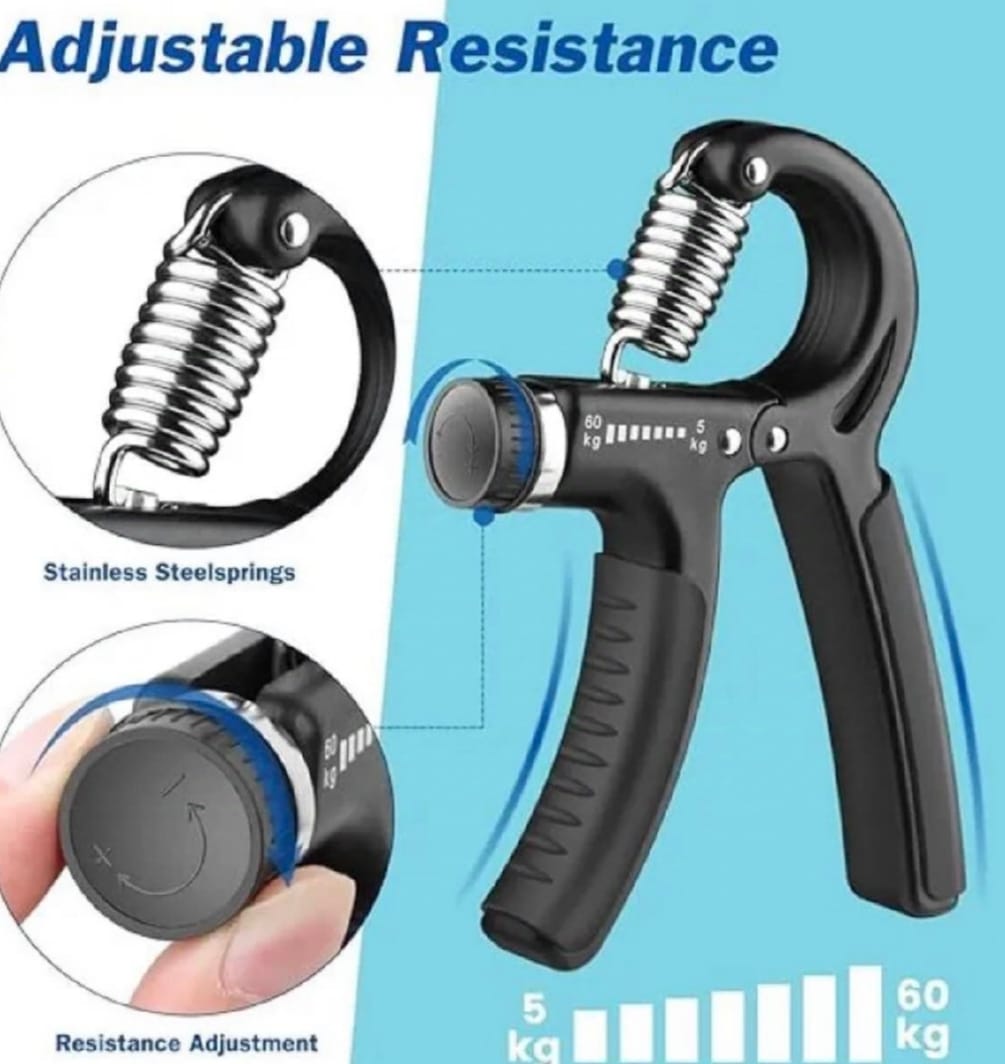 Hand Grip Strengthener Adjustable Resistance Wrist Strengthener Forearm Gripper Hand Workout Squeezer Grip Strength Trainer - Random Color
