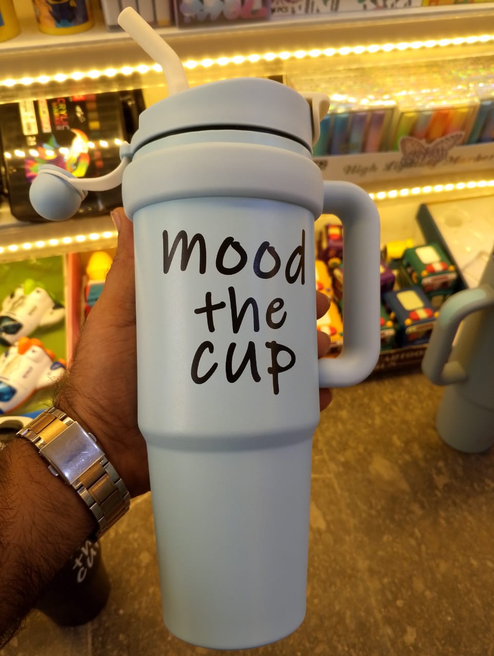 Sporty Style Tumbler with Straw