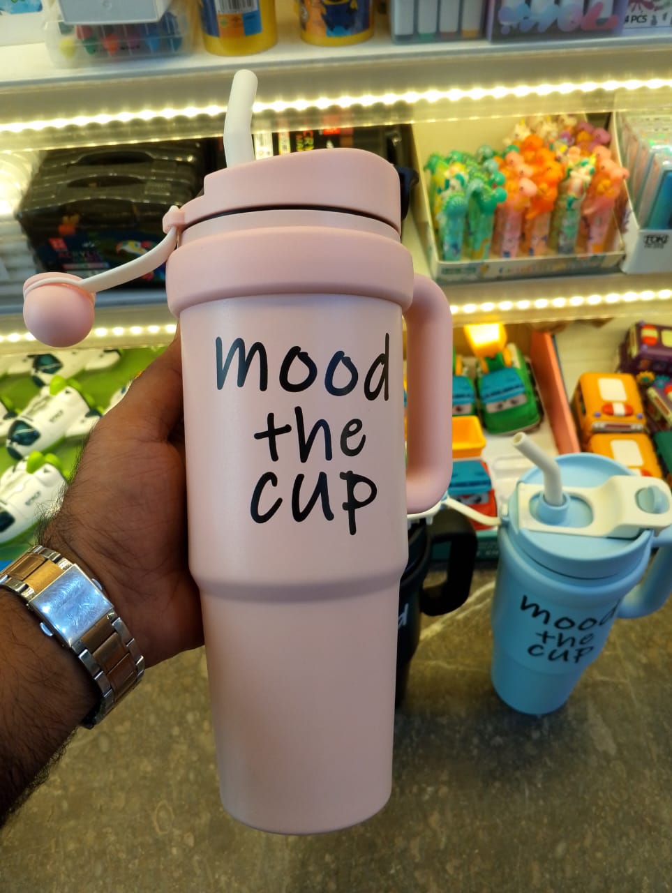 Sporty Style Tumbler with Straw