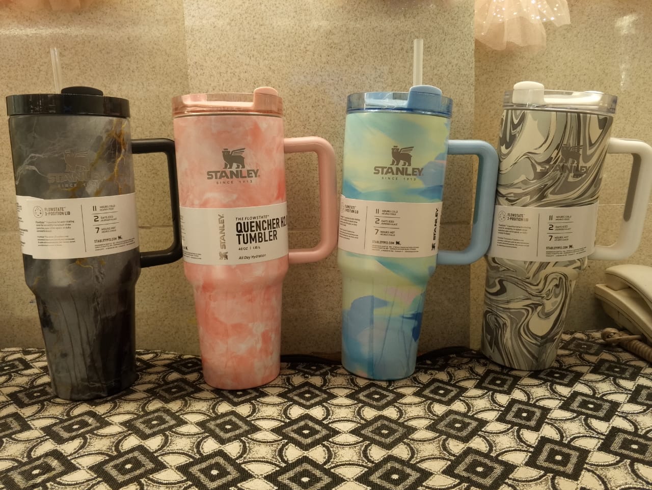 Printed Stanley Quencher H2.0 tumbler