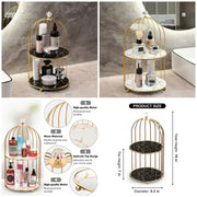 2-Tier Golden Vanity Cage