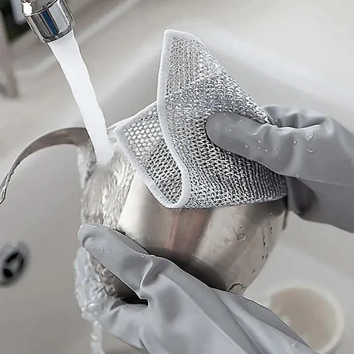 Steel Wire Dish Washing Cloth – Non-Scratch & Durable for Kitchen (pack of 12, 22 & 34)