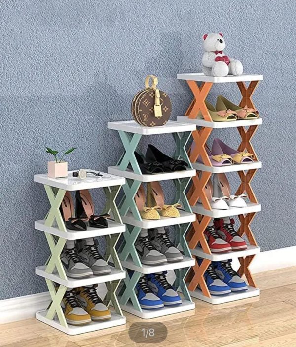 X Shape Shoes Rack