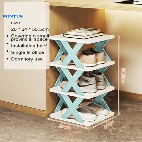 X Shape Shoes Rack