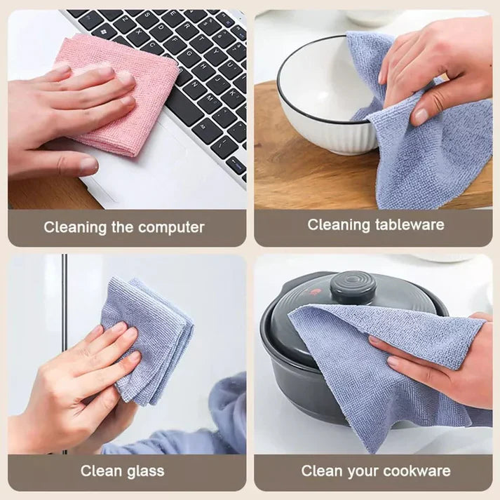 Reusable Microfiber Cleaning Cloths Box (20 pieces per box)