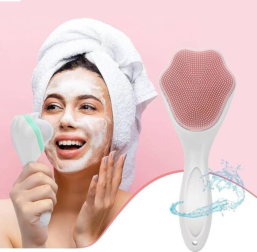 Combo Deal 1 Silicone Face Cleansing Brush  1 Derma Roller
